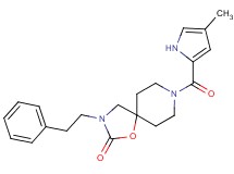 8-[(4-methyl-1H-pyrrol-2-yl)carbonyl]-3-(2-phenylethyl)-1-oxa-3,8-diazaspiro[4.5]decan-2-one