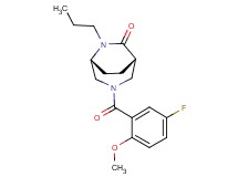 (1S*,5R*)-3-(5-fluoro-2-methoxybenzoyl)-6-propyl-3,6-diazabicyclo[3.2.2]nonan-7-one