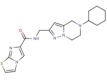 N-[(5-cyclohexyl-4,5,6,7-tetrahydropyrazolo[1,5-a]pyrazin-2-yl)methyl]imidazo[2,1-b][1,3]thiazole-6-carboxamide