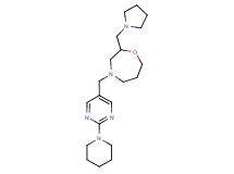 4-[(2-piperidin-1-ylpyrimidin-5-yl)methyl]-2-(pyrrolidin-1-ylmethyl)-1,4-oxazepane