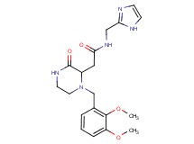 2-[1-(2,3-dimethoxybenzyl)-3-oxo-2-piperazinyl]-N-(1H-imidazol-2-ylmethyl)acetamide