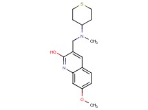 7-methoxy-3-{[methyl(tetrahydro-2H-thiopyran-4-yl)amino]methyl}-2-quinolinol