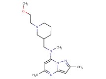 N-{[1-(2-methoxyethyl)-3-piperidinyl]methyl}-N,2,5-trimethylpyrazolo[1,5-a]pyrimidin-7-amine
