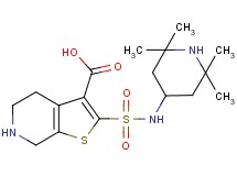2-{[(2,2,6,6-tetramethylpiperidin-4-yl)amino]sulfonyl}-4,5,6,7-tetrahydrothieno[2,3-c]pyridine-3-carboxylic acid