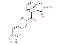 (1R*,5S*,6R*,7S*)-N-(2,1,3-benzothiadiazol-5-ylmethyl)-N,3-dimethyl-4-oxo-10-oxa-3-azatricyclo[5.2.1.0~1,5~]dec-8-ene-6-carboxamide