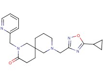 8-[(5-cyclopropyl-1,2,4-oxadiazol-3-yl)methyl]-2-(pyridin-2-ylmethyl)-2,8-diazaspiro[5.5]undecan-3-one