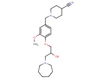 1-[4-(3-azepan-1-yl-2-hydroxypropoxy)-3-methoxybenzyl]piperidine-4-carbonitrile