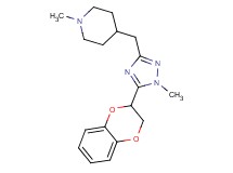 4-{[5-(2,3-dihydro-1,4-benzodioxin-2-yl)-1-methyl-1H-1,2,4-triazol-3-yl]methyl}-1-methylpiperidine