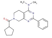7-(cyclopentylcarbonyl)-N,N-dimethyl-2-phenyl-5,6,7,8-tetrahydropyrido[3,4-d]pyrimidin-4-amine