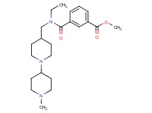 methyl 3-({ethyl[(1'-methyl-1,4'-bipiperidin-4-yl)methyl]amino}carbonyl)benzoate