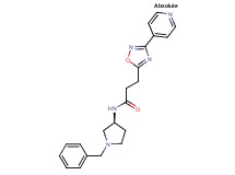 N-[(3S)-1-benzylpyrrolidin-3-yl]-3-(3-pyridin-4-yl-1,2,4-oxadiazol-5-yl)propanamide