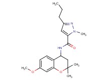 N-(7-methoxy-2,2-dimethyl-3,4-dihydro-2H-chromen-4-yl)-1-methyl-3-propyl-1H-pyrazole-5-carboxamide