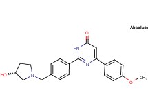 2-(4-{[(3R)-3-hydroxypyrrolidin-1-yl]methyl}phenyl)-6-(4-methoxyphenyl)pyrimidin-4(3H)-one