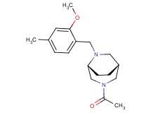 (1R*,5R*)-3-acetyl-6-(2-methoxy-4-methylbenzyl)-3,6-diazabicyclo[3.2.2]nonane