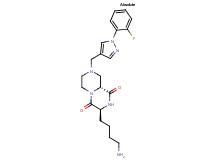 (3S,9aR)-3-(4-aminobutyl)-8-{[1-(2-fluorophenyl)-1H-pyrazol-4-yl]methyl}tetrahydro-2H-pyrazino[1,2-a]pyrazine-1,4(3H,6H)-dione