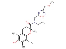 N-ethyl-6-hydroxy-N-{[3-(methoxymethyl)-1,2,4-oxadiazol-5-yl]methyl}-2,5,7,8-tetramethylchromane-2-carboxamide