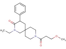 2-ethyl-9-(3-methoxypropanoyl)-4-phenyl-2,9-diazaspiro[5.5]undecan-3-one
