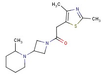 1-{1-[(2,4-dimethyl-1,3-thiazol-5-yl)acetyl]azetidin-3-yl}-2-methylpiperidine