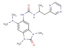 N-[6-(dimethylamino)-1,3-dimethyl-2-oxo-2,3-dihydro-1H-benzimidazol-5-yl]-N'-(1-methyl-2-pyrazin-2-ylethyl)urea