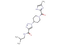 N-isobutyl-1-{1-[(4-methyl-1H-imidazol-2-yl)carbonyl]piperidin-4-yl}-1H-1,2,3-triazole-4-carboxamide