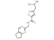 N-(6,7-dihydro-5H-cyclopenta[d]pyrimidin-2-ylmethyl)-3-isobutyl-5-isoxazolecarboxamide