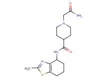 1-(2-amino-2-oxoethyl)-N-(2-methyl-4,5,6,7-tetrahydro-1,3-benzothiazol-4-yl)-4-piperidinecarboxamide