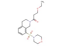 2-(3-ethoxypropanoyl)-8-(morpholin-4-ylsulfonyl)-1,2,3,4-tetrahydroisoquinoline