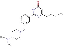 6-butyl-2-(3-{[4-(dimethylamino)piperidin-1-yl]methyl}phenyl)pyrimidin-4(3H)-one