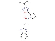 2-{3-[2-(3-isopropyl-1,2,4-oxadiazol-5-yl)-1-pyrrolidinyl]-3-oxopropyl}-1H-benzimidazole