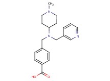 4-{[(1-methyl-4-piperidinyl)(3-pyridinylmethyl)amino]methyl}benzoic acid