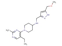 1-(5-ethyl-2-methylpyrimidin-4-yl)-N-{[5-(methoxymethyl)-1H-pyrazol-3-yl]methyl}piperidin-4-amine