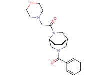 (1S*,5R*)-3-benzoyl-6-(morpholin-4-ylacetyl)-3,6-diazabicyclo[3.2.2]nonane