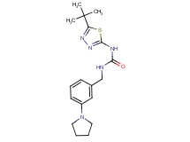 N-(5-tert-butyl-1,3,4-thiadiazol-2-yl)-N'-(3-pyrrolidin-1-ylbenzyl)urea