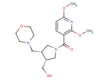 [(3R*,4R*)-1-[(2,6-dimethoxypyridin-3-yl)carbonyl]-4-(morpholin-4-ylmethyl)pyrrolidin-3-yl]methanol