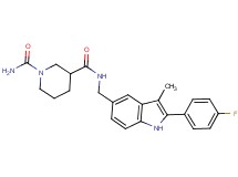 N~3~-{[2-(4-fluorophenyl)-3-methyl-1H-indol-5-yl]methyl}-1,3-piperidinedicarboxamide