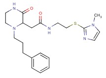 N-{2-[(1-methyl-1H-imidazol-2-yl)thio]ethyl}-2-[3-oxo-1-(3-phenylpropyl)-2-piperazinyl]acetamide