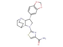 2-[(3R*,3aR*,7aR*)-3-(1,3-benzodioxol-5-yl)hexahydro-4,7-ethanopyrrolo[3,2-b]pyridin-1(2H)-yl]-1,3-thiazole-4-carboxamide