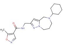 N-[(5-cyclohexyl-5,6,7,8-tetrahydro-4H-pyrazolo[1,5-a][1,4]diazepin-2-yl)methyl]-5-methylisoxazole-4-carboxamide