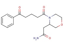 2-[4-(5-oxo-5-phenylpentanoyl)-3-morpholinyl]acetamide