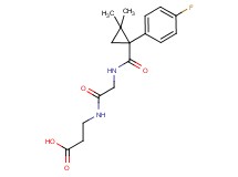 N-{[1-(4-fluorophenyl)-2,2-dimethylcyclopropyl]carbonyl}glycyl-beta-alanine