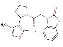 1-{2-[2-(3,5-dimethylisoxazol-4-yl)pyrrolidin-1-yl]-2-oxoethyl}-1,3-dihydro-2H-benzimidazol-2-one
