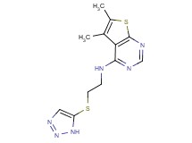 5,6-dimethyl-N-[2-(1H-1,2,3-triazol-5-ylthio)ethyl]thieno[2,3-d]pyrimidin-4-amine