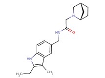 2-[(1S*,4R*)-2-azabicyclo[2.2.1]hept-2-yl]-N-[(2-ethyl-3-methyl-1H-indol-5-yl)methyl]acetamide
