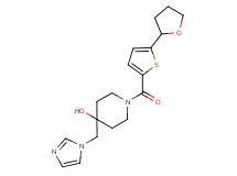 4-(1H-imidazol-1-ylmethyl)-1-{[5-(tetrahydro-2-furanyl)-2-thienyl]carbonyl}-4-piperidinol