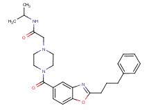 N-isopropyl-2-(4-{[2-(3-phenylpropyl)-1,3-benzoxazol-5-yl]carbonyl}-1-piperazinyl)acetamide