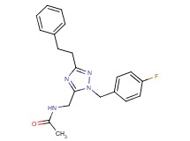 N-{[1-(4-fluorobenzyl)-3-(2-phenylethyl)-1H-1,2,4-triazol-5-yl]methyl}acetamide