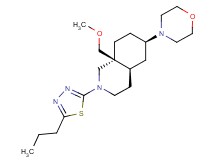 (4aR*,6R*,8aS*)-8a-(methoxymethyl)-6-morpholin-4-yl-2-(5-propyl-1,3,4-thiadiazol-2-yl)decahydroisoquinoline