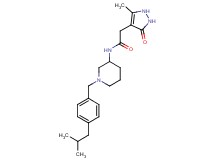 N-[1-(4-isobutylbenzyl)-3-piperidinyl]-2-(5-methyl-3-oxo-2,3-dihydro-1H-pyrazol-4-yl)acetamide
