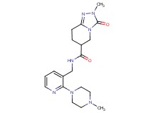 2-methyl-N-{[2-(4-methylpiperazin-1-yl)pyridin-3-yl]methyl}-3-oxo-2,3,5,6,7,8-hexahydro[1,2,4]triazolo[4,3-a]pyridine-6-carboxamide