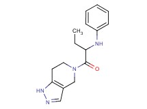 N-[1-(1,4,6,7-tetrahydro-5H-pyrazolo[4,3-c]pyridin-5-ylcarbonyl)propyl]aniline trifluoroacetate